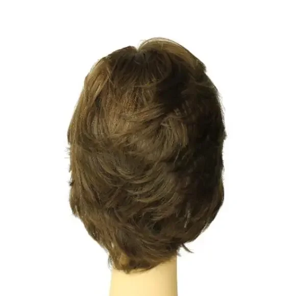 Freeda Wigs Linda SKIN TOP Medium Brown With Highlights Size L PRE-CUT